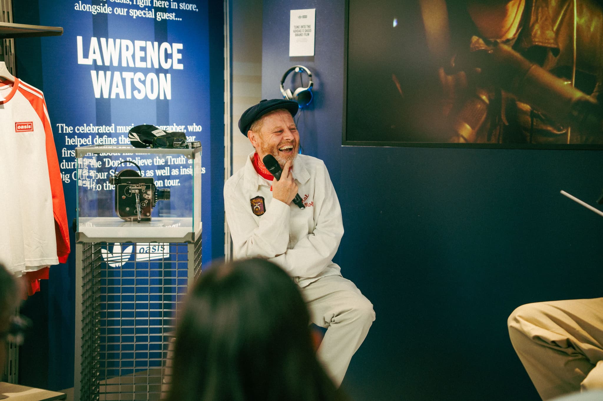 A Q&A session at the Oasis event